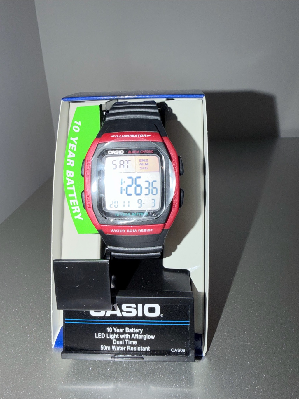 Casio Mens Digital Sport Watch Red Black 50m Casio Mens Digital Sport Watch Red Black 50m